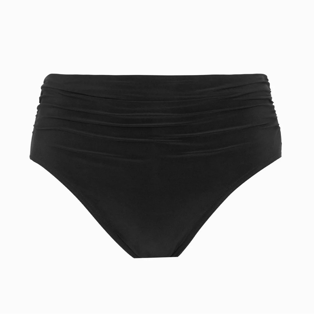 Magicsuit Black Shirred Jersey Tummy Control Swim Bottom Size 12
